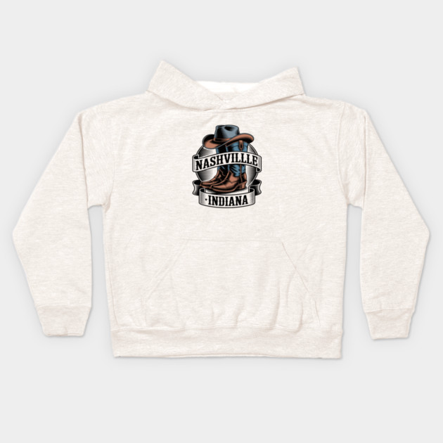 Nashville Indiana Kids Hoodie by JessArty
