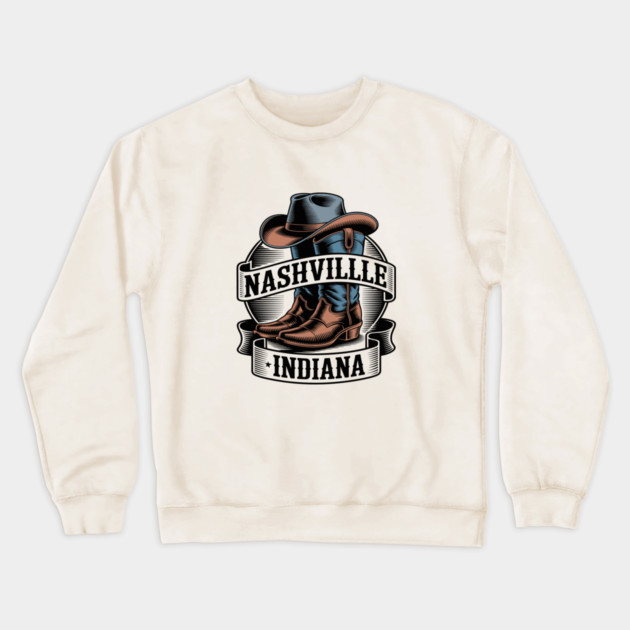 Nashville Indiana Crewneck Sweatshirt by JessArty