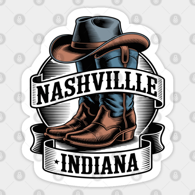 Nashville Indiana Sticker by JessArty
