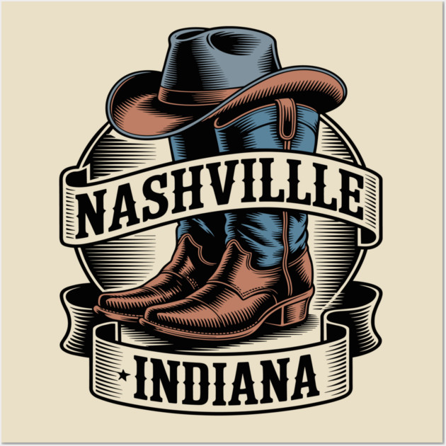 Nashville Indiana Wall Art by JessArty