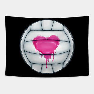 Volleyball Love Tapestry
