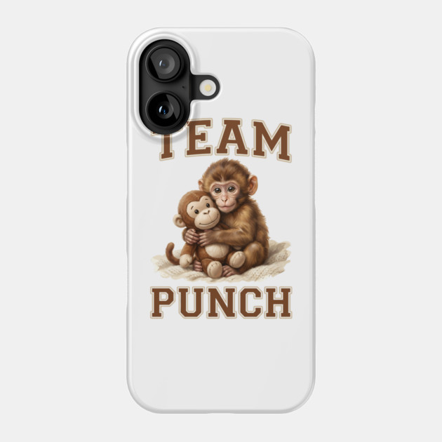 Team Punch Cute Monkey Varsity Design Phone Case by creative
