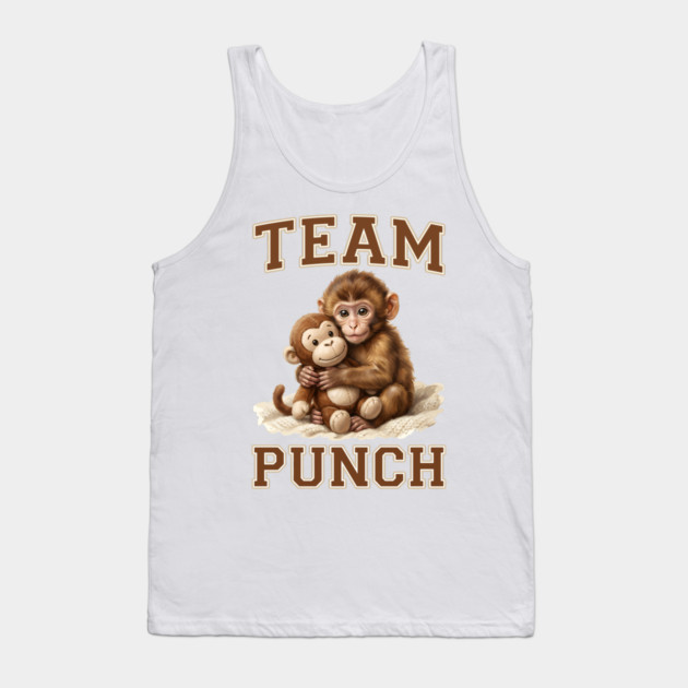 Team Punch Cute Monkey Varsity Design Tank Top by creative