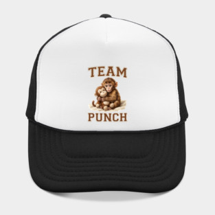 Team Punch Cute Monkey Varsity Design Hat