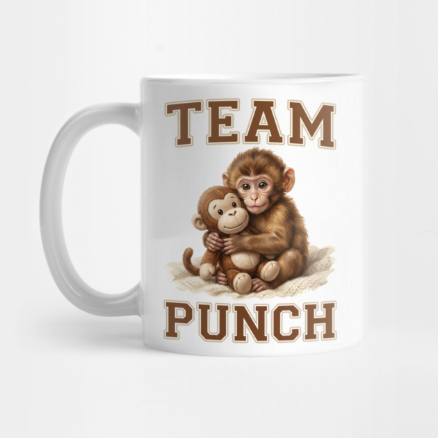 Team Punch Cute Monkey Varsity Design by creative