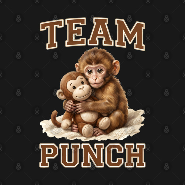Team Punch Cute Monkey Varsity Design by creative