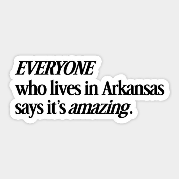 Locals Love Arkansas Sticker by rt-shirts
