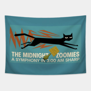 MIDNIGHT ZOOMIES Tapestry
