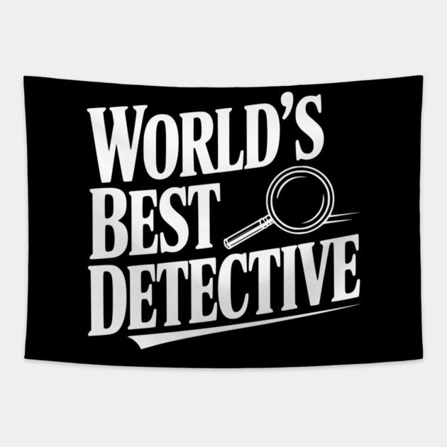 World's Best Detective Tapestry by Frank Ring