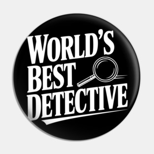 World's Best Detective Pin