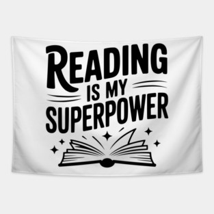 Reading is my Superpower Tapestry