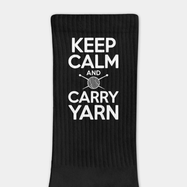 Keep Calm and Carry Yarn by Frank Ring