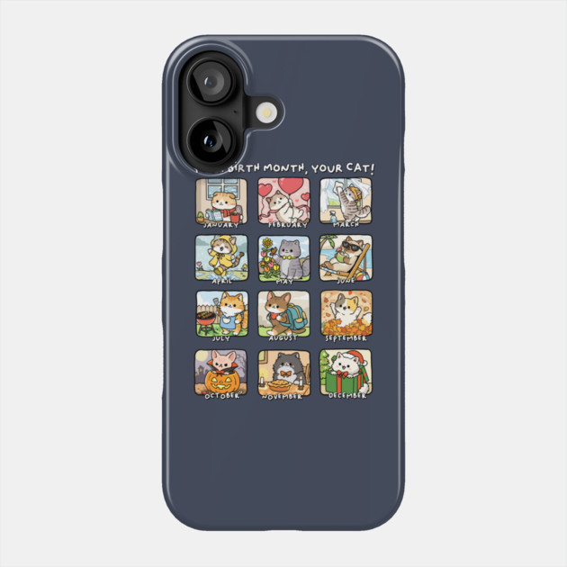 Find Your Birth Cat Phone Case by GoshWow®