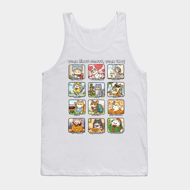 Find Your Birth Cat Tank Top by GoshWow®