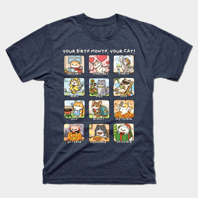 Find Your Birth Cat T-Shirt by GoshWow®