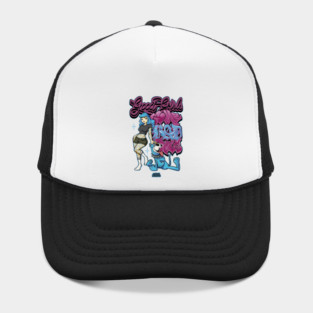 Good Girls Love Bad Dogs - 90s Skate Cartoon Streetwear Graphic Hat
