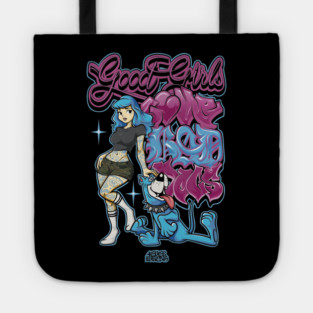 Good Girls Love Bad Dogs Shirt - Funny Red Flag Dog Lover Graphic Tote