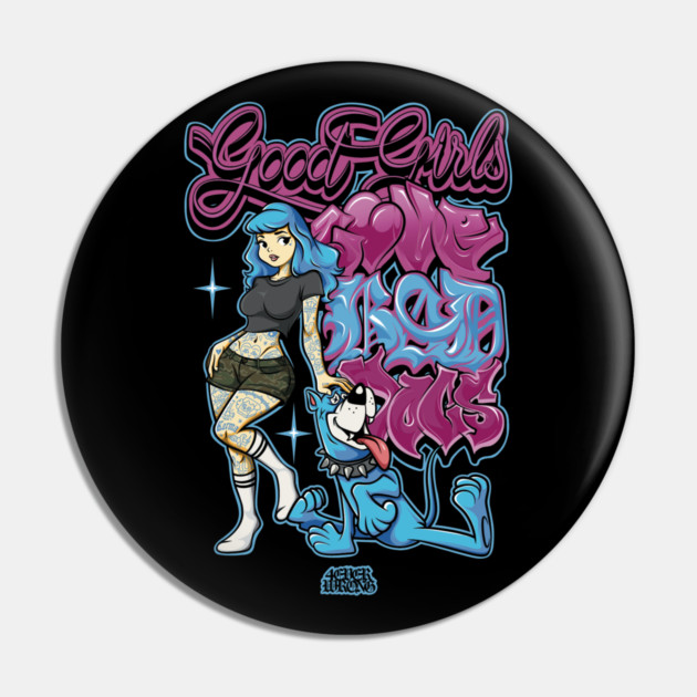 Good Girls Love Bad Dogs Shirt - Funny Red Flag Dog Lover Graphic Pin by Wrong