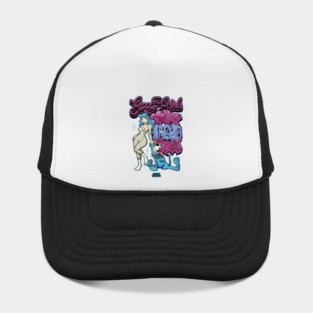 Good Girls Love Bad Dogs - Funny Dog Mom 90s Graffiti Streetwear Hat