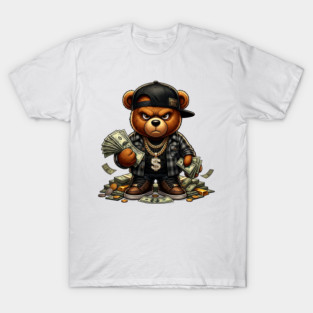 Urban Boss Money Bear - Streetwear Hustle & Cash T-Shirt