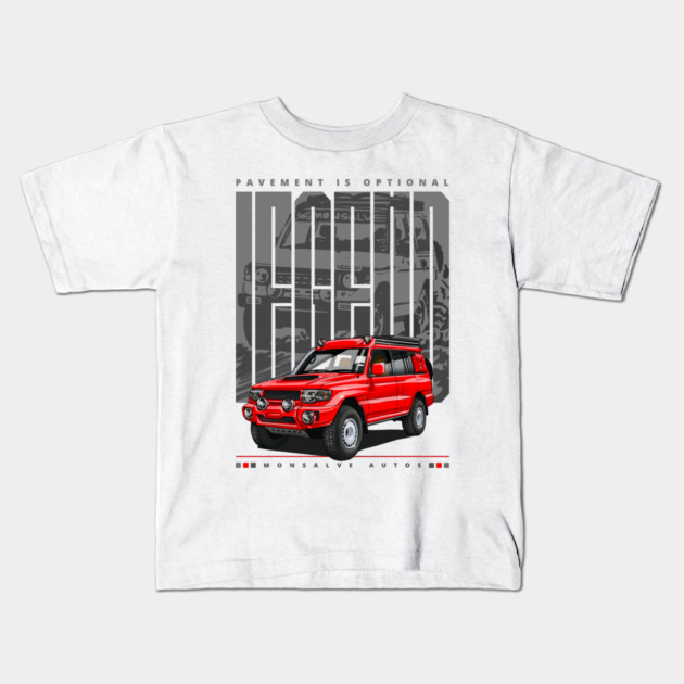 Mitsubishi Pajero Evolution Kids T-Shirt by monsalveautos