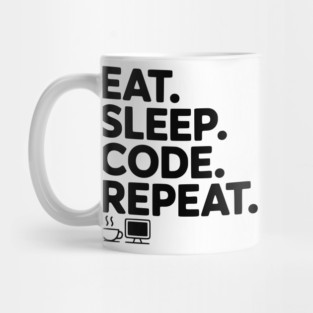 Eat. Sleep. Code. Repeat. Mug