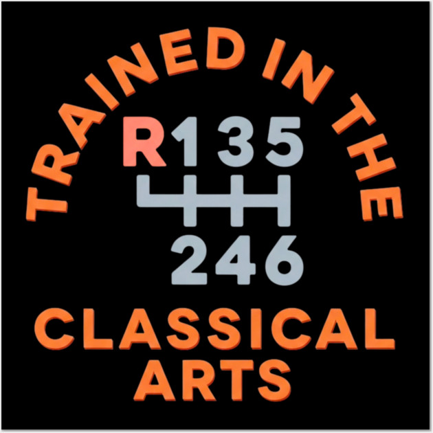 Trained In The Classical Arts Wall Art by Litehouse Tees