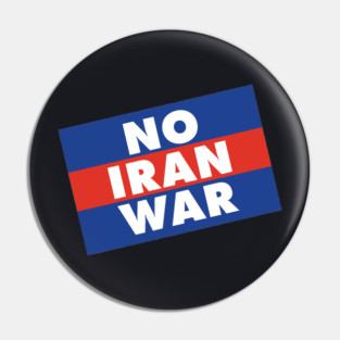 No Iran War Pin