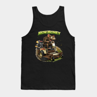 Mow Money – Lawn Care Hustle Rat Tank Top