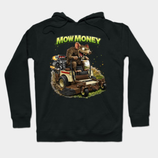 Mow Money – Lawn Care Hustle Rat Hoodie