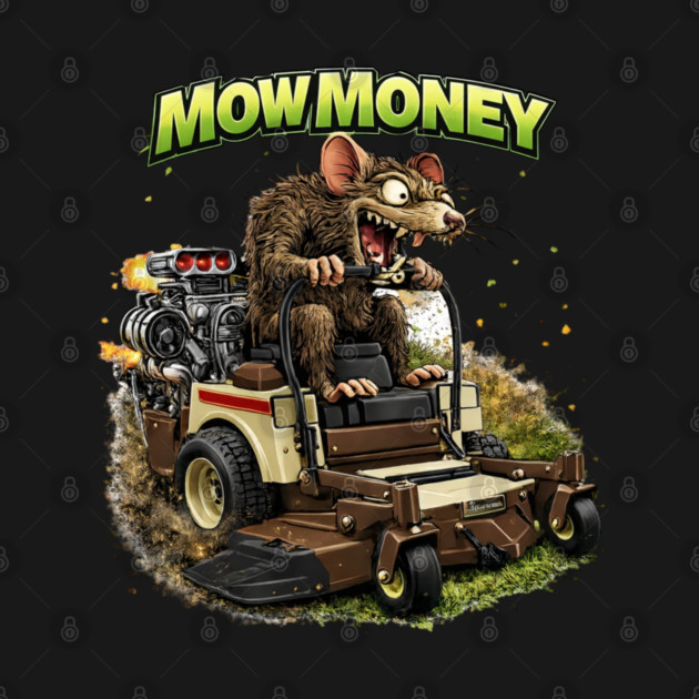 Mow Money – Lawn Care Hustle Rat by CrazyGirl