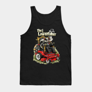 The Lawnfather – Funny Landscaping Mafia Lawn Care Shirt Tank Top