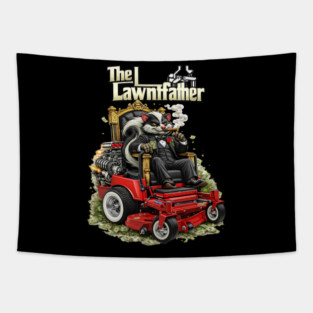 The Lawnfather – Funny Landscaping Mafia Lawn Care Shirt Tapestry