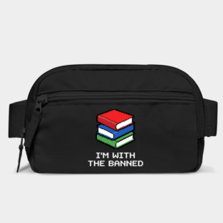 Library Librarian Literature Im With The Banned Books Pixel Bag