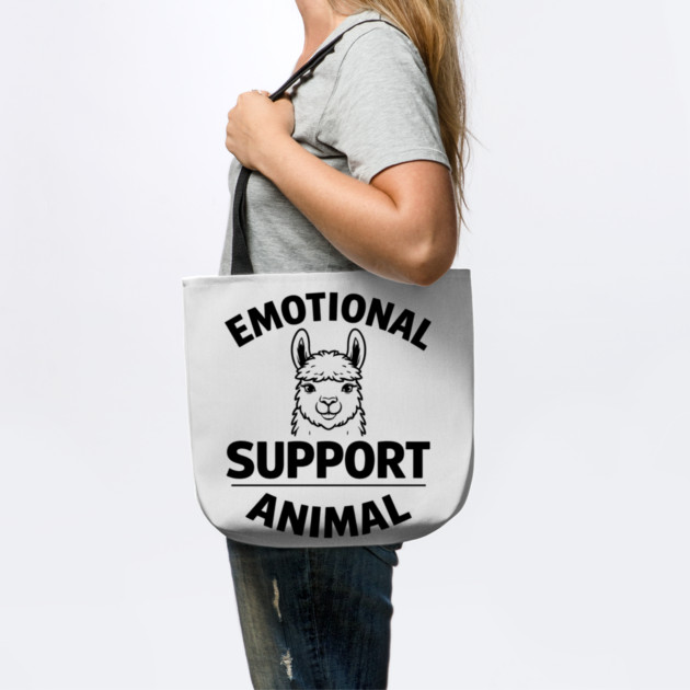 Funny Alpaca Emotional Support Animal Lover Quote by shirtlux