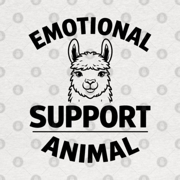 Funny Alpaca Emotional Support Animal Lover Quote by shirtlux