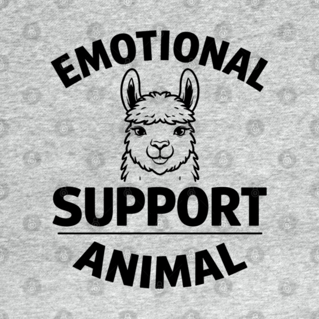 Funny Alpaca Emotional Support Animal Lover Quote by shirtlux