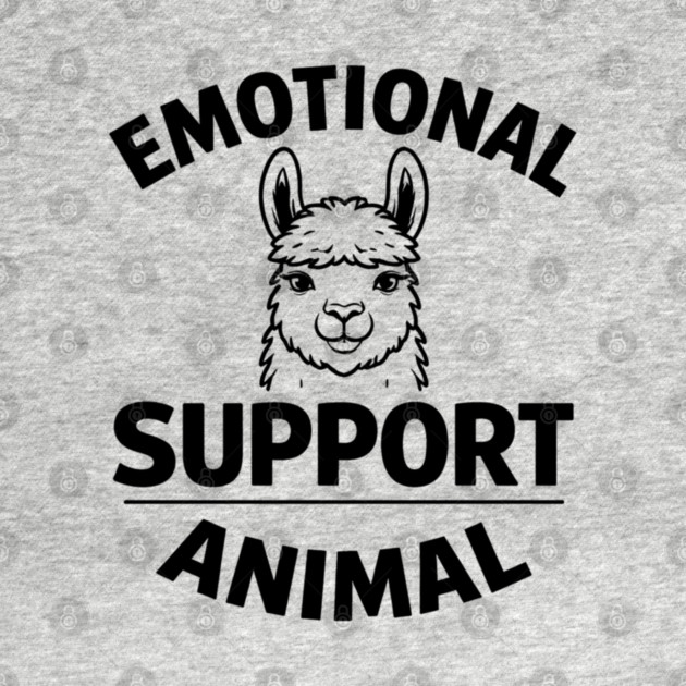 Funny Alpaca Emotional Support Animal Lover Quote by shirtlux