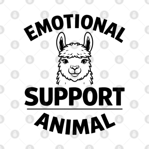 Funny Alpaca Emotional Support Animal Lover Quote by shirtlux