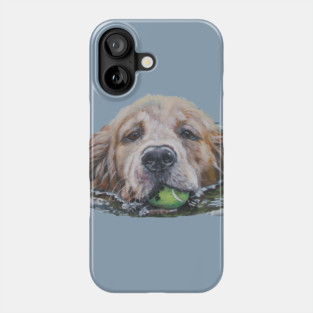 Golden Retriever Fine Art Painting Phone Case