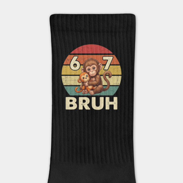 Vintage Monkey Bruh Punch Hug Chaos Primate Humor Graphic by shirtlux