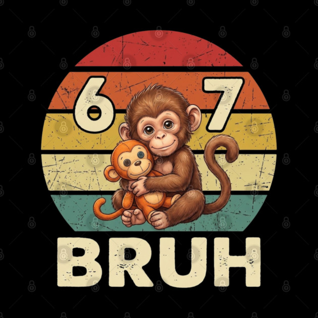 Vintage Monkey Bruh Punch Hug Chaos Primate Humor Graphic by shirtlux