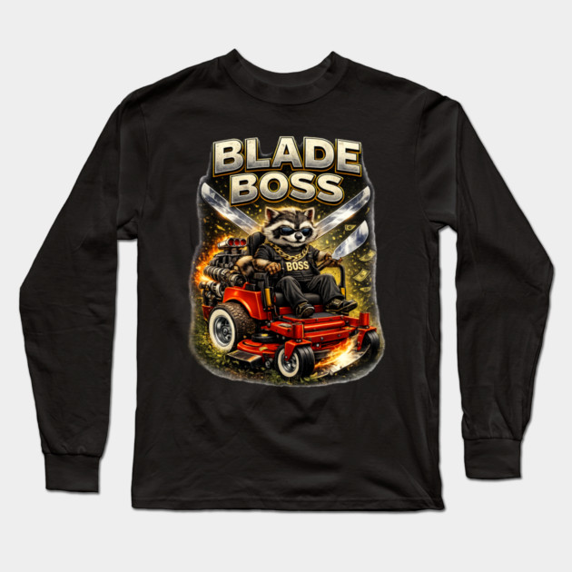 Blade Boss Long Sleeve T-Shirt by CrazyGirl