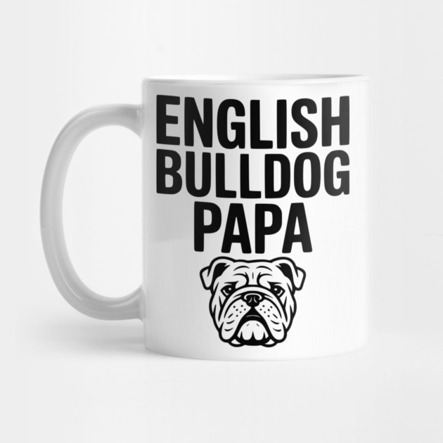 English Bulldog Papa by Frank Ring