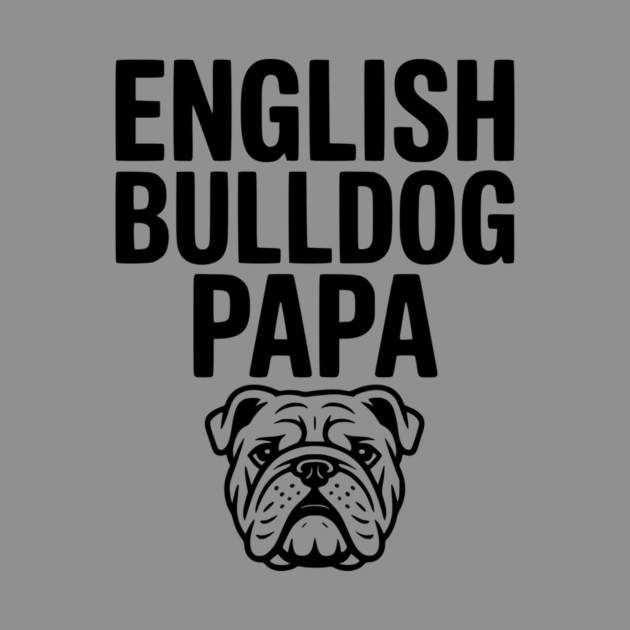 English Bulldog Papa by Frank Ring