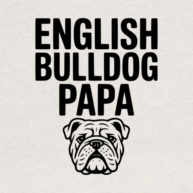 English Bulldog Papa by Frank Ring