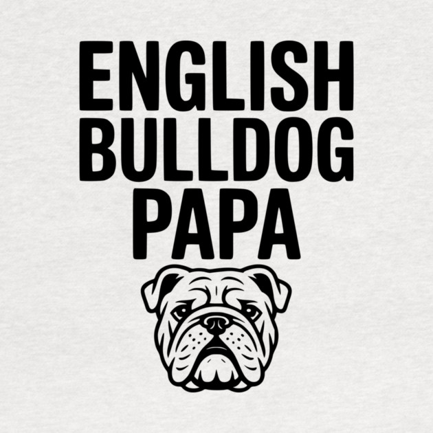 English Bulldog Papa by Frank Ring