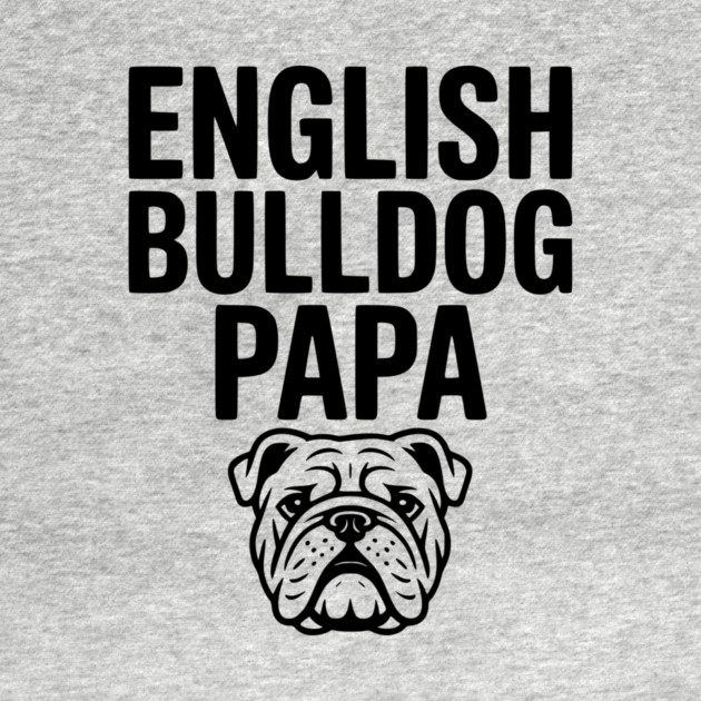 English Bulldog Papa by Frank Ring