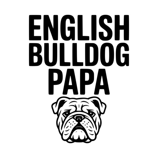 English Bulldog Papa by Frank Ring