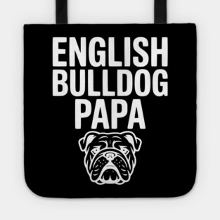 English Bulldog Papa Tote